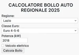 Calcolo bollo auto 2025: tutto ciò che devi sapere Calcolo bollo auto 2025: tutto ciò che devi sapere