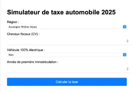 Calcul de la taxe de circulation 2025 : tout ce qu'il faut savoir Calcul de la taxe de circulation 2025 : tout ce qu'il faut savoir